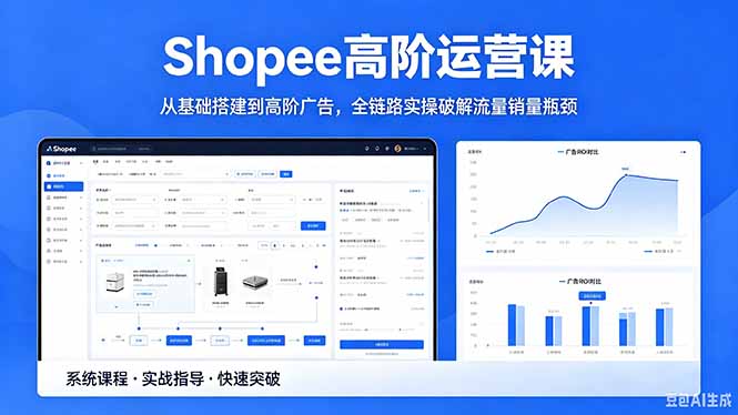 Shopee高阶运营课-2026年5月更新，从基础搭建到高阶广告，全链路实操破解流量销量瓶颈-云途创业网