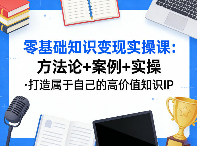 零基础知识变现实操课，方法论+案例+实操，打造属于自己的高价值知识IP-云途创业网