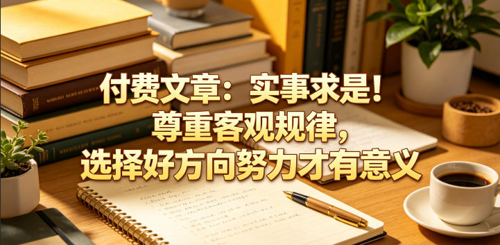 付费文章：实事求是！尊重客观规律，选择好方向努力才有意义-云途创业网