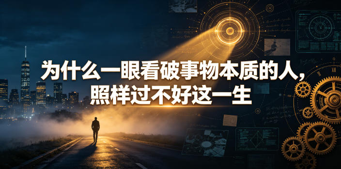 付费文章:为什么一眼看破事物本质的人,照样过不好这一生-云途创业网