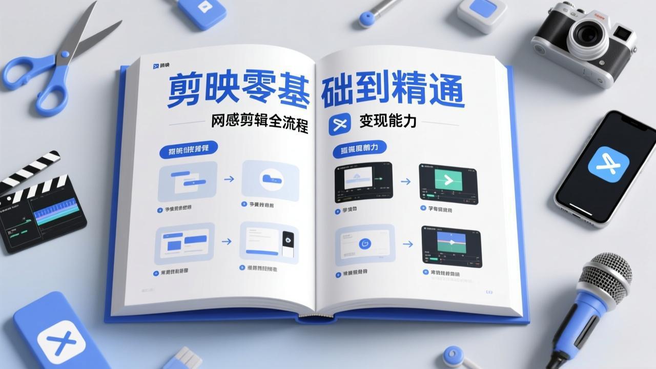 剪映零基础也能快速上手,从入门到精通掌握网感剪辑全流程,掌握能直接变现的剪辑能力-云途创业网