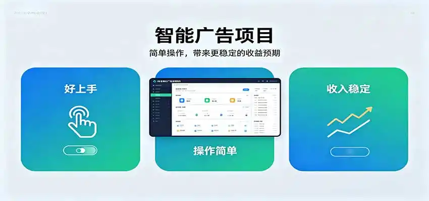 智能广告挂机项目，操作简单上手快，收益稳定可持续。稳定日入300+-云途创业网