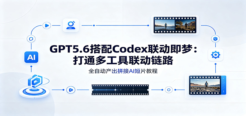 GPT5.6搭配Codex联动即梦：打通多工具联动链路，全自动产出拼接AI短片教程-云途创业网