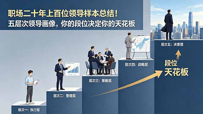 付费文章:职场二十年上百位领导样本总结!五层次领导画像,你的段位决定你的天花板-云途创业网
