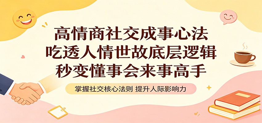 高情商社交成事心法:吃透人情世故底层逻辑,秒变懂事会来事高手-云途创业网