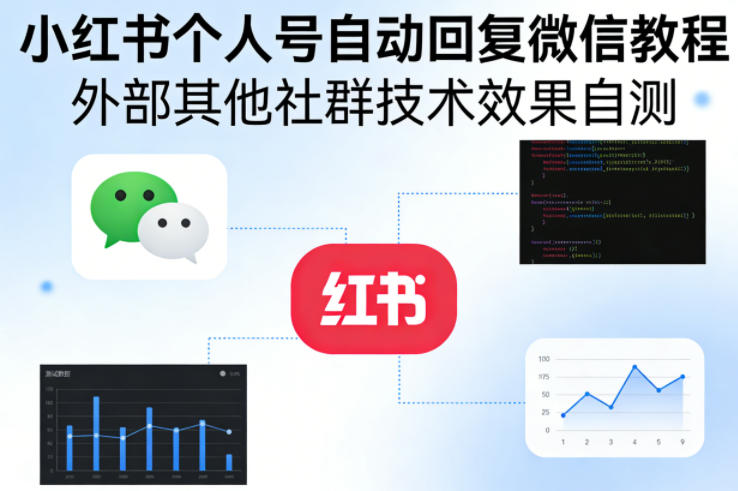 小红书个人号自动回复微信教程,外部其他社群技术,效果自测-云途创业网