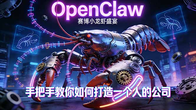 OpenClaw,小龙虾-从产品到爆款的成长之路,手把手教你如何打造一个人的公司-云途创业网