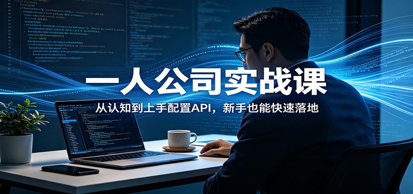 一人公司实战课：从认知到上手配置API，新手也能快速落地-云途创业网