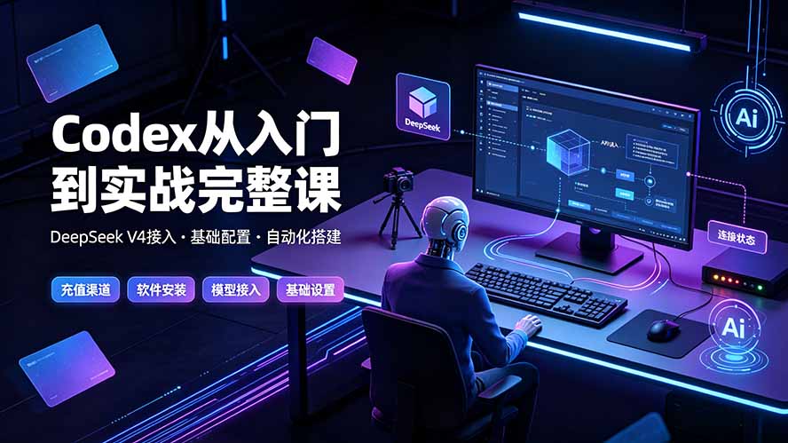 Codex从入门到实战完整课|充值·安装·接入DeepSeek,记忆·插件·Skill·CLI·MCP全拆解-云途创业网