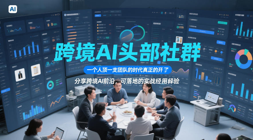 跨境AI头部社群，一个人顶一支团队的时代真正的开始了，分享跨境AI前沿，可落地的实战经验(更新6月19日)-云途创业网