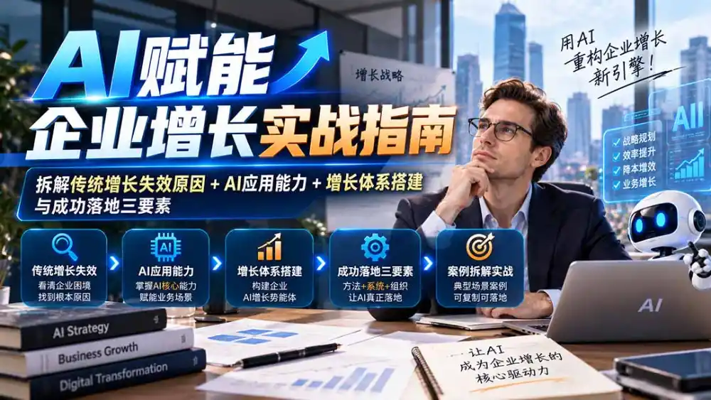 【无水印】AI赋能企业增长实战指南：拆解传统增长失效原因+AI应用能力+增长体系搭建与成功落地三要素-云途创业网