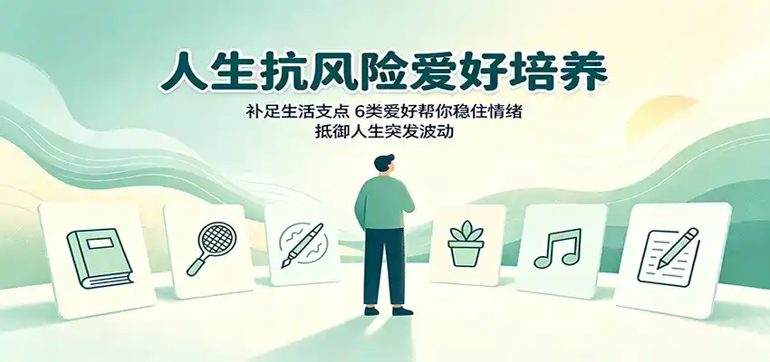 人生抗风险爱好培养：补足生活支点，6类爱好帮你稳住情绪，抵御人生突发波动-云途创业网