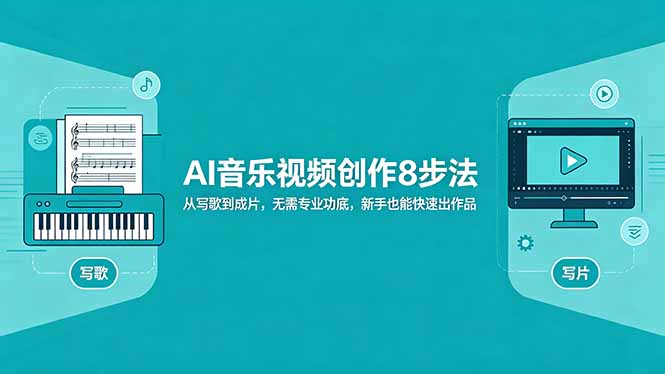 AI音乐视频创作8步法：从写歌到成片，无需专业功底，新手也能快速出作品-云途创业网