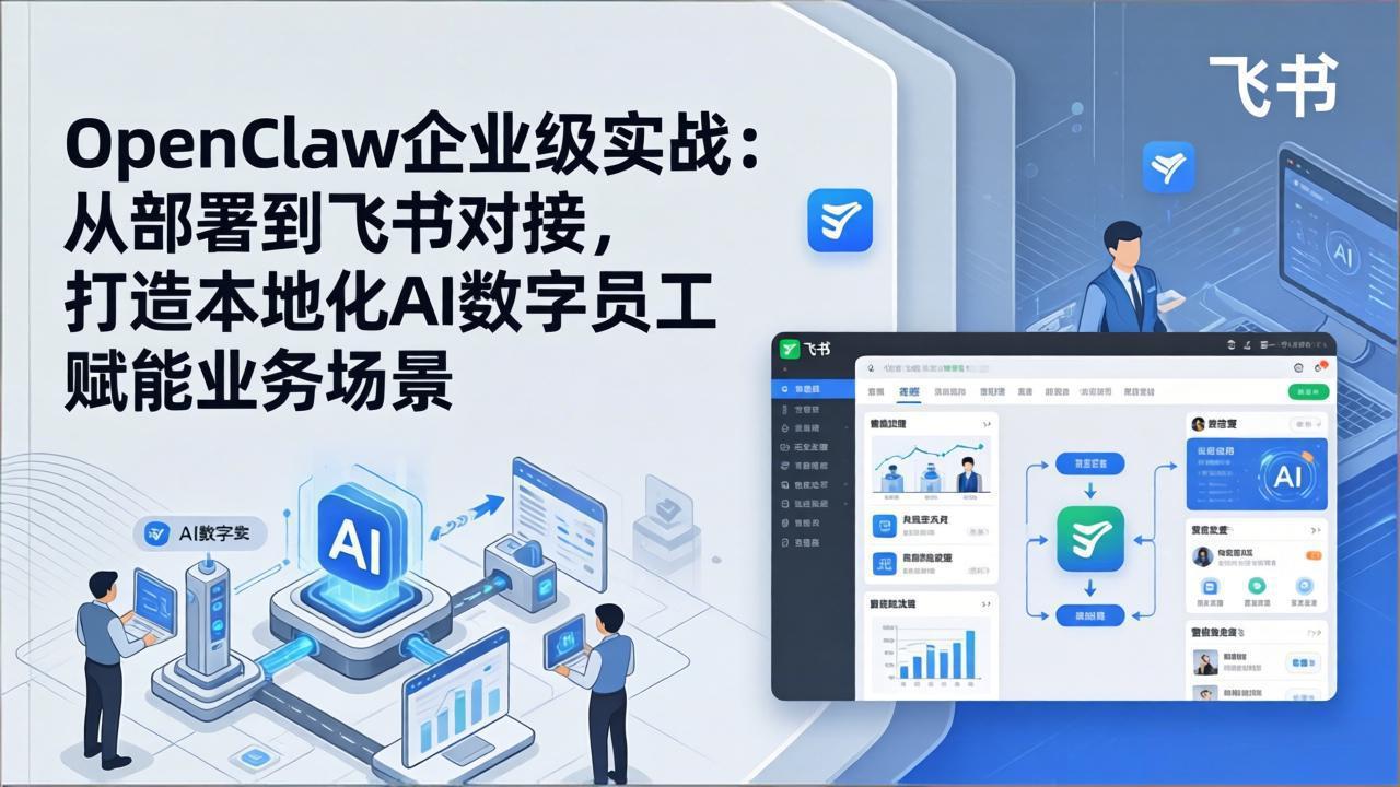 OpenClaw企业级实战:从部署到飞书对接,打造本地化AI数字员工赋能业务场景-云途创业网