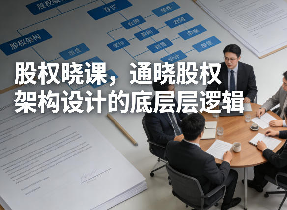 股权晓课,通晓股权架构设计的底层逻辑-云途创业网