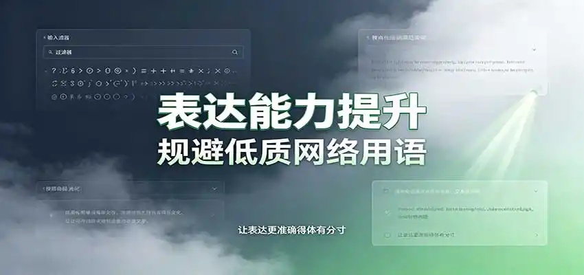 表达能力提升：语言塑造思想逻辑，规避低质网络用语，强化心智感知-云途创业网