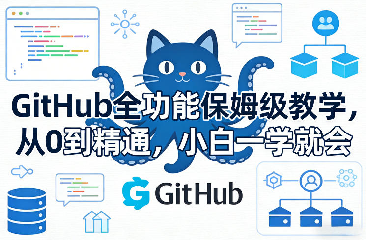 GitHub全功能保姆级教学,从0到精通,小白一学就会-云途创业网