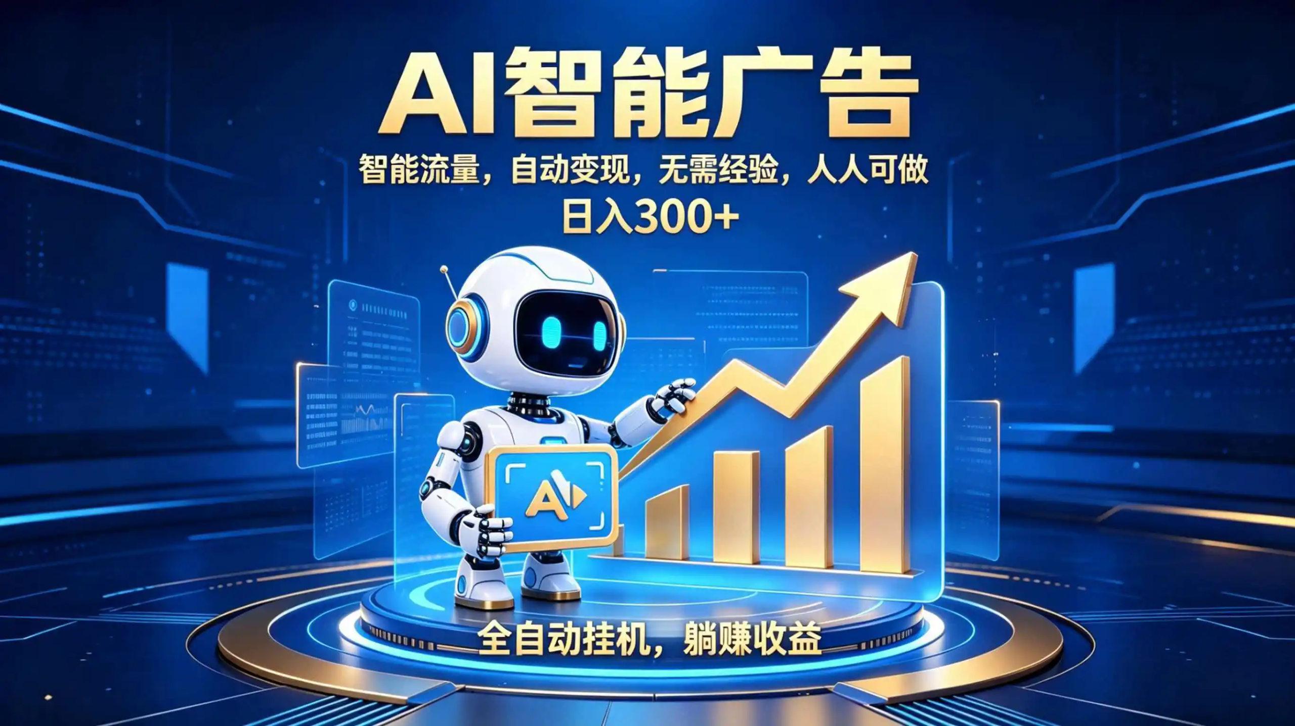 轻资产新赛道，全自动AI广告，打造持续收益-云途创业网