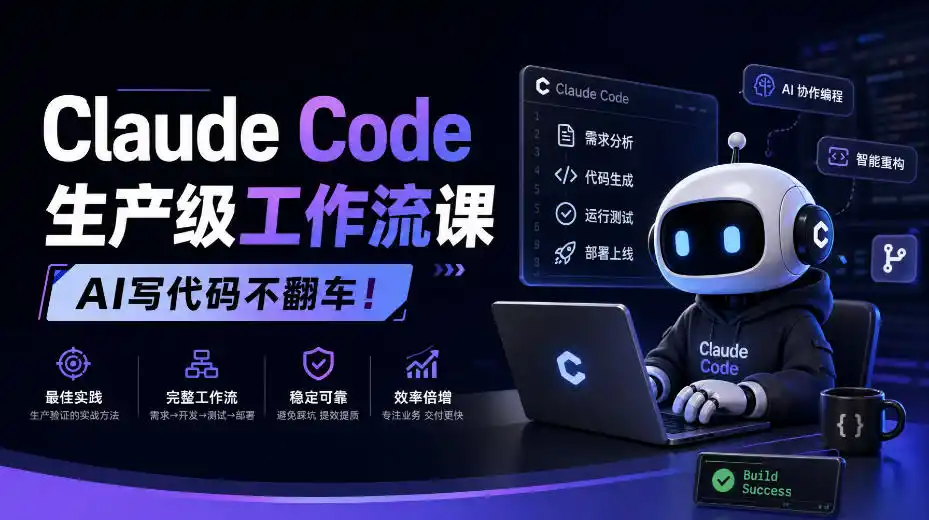 Claude Code生产级工作流课，AI写代码不翻车！【原创双语字幕】-云途创业网
