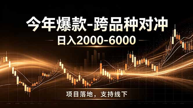 全新跨品种对冲模式上线！日稳定盈利 2000-6000，合规长久可批量放大-云途创业网