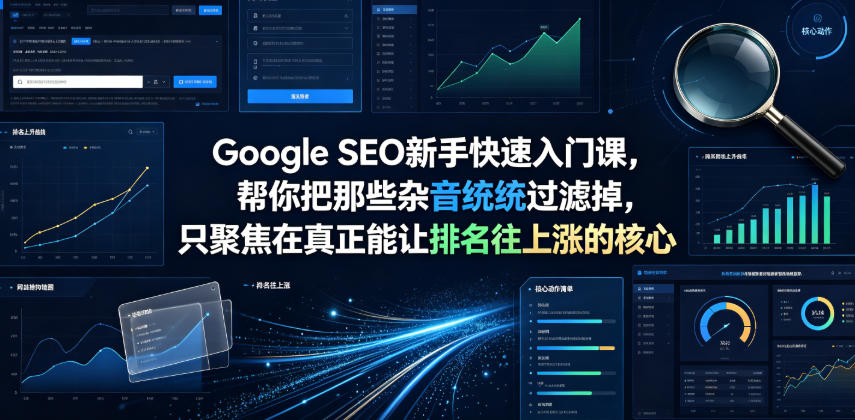 Google SEO新手快速入门课,帮你把那些杂音统统过滤掉,只聚焦在真正能让排名往上涨的核心动作【原创双语字幕】-云途创业网
