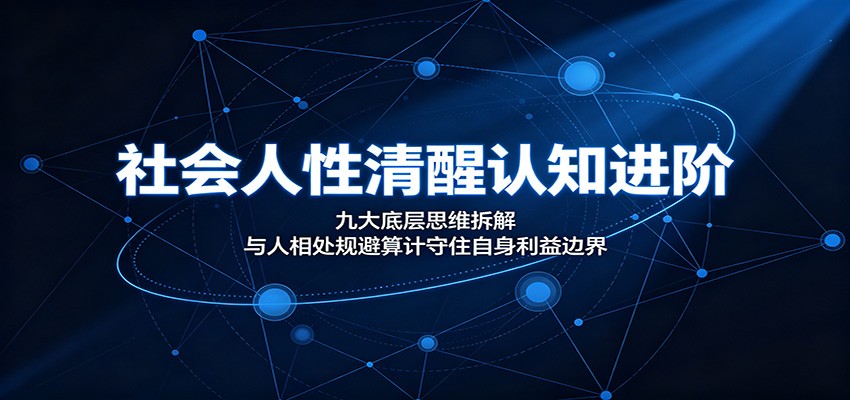 社会人性清醒认知进阶:九大底层思维拆解,与人相处规避算计守住自身利益边界-云途创业网