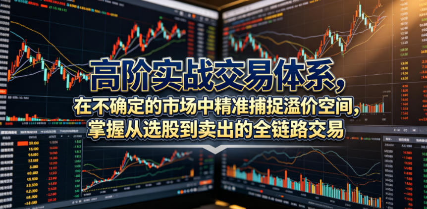 高阶实战交易体系，在不确定的市场中精准捕捉溢价空间，掌握从选股到卖出的全链路交易心法(更新6月)-云途创业网