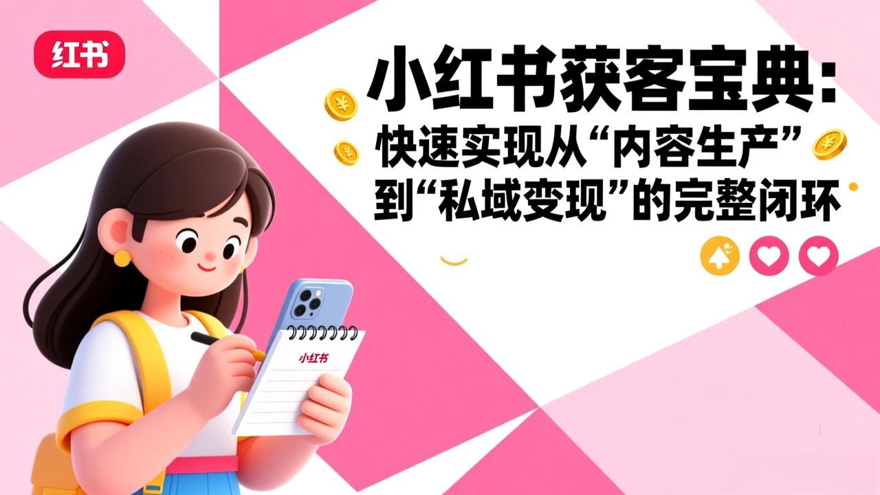 小红书获客宝典:快速实现从“内容生产”到“私域变现”的完整闭环-云途创业网