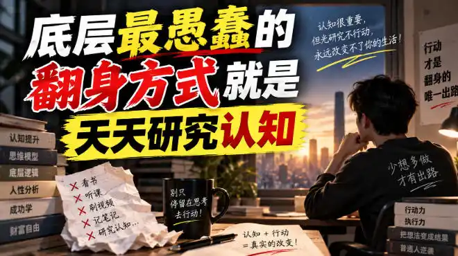 付费文章：底层最愚蠢的翻身方式就是天天研究认知-云途创业网