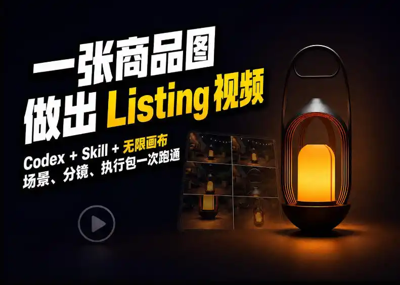 Codex+无限画布，把一张商品图变成可执行的Amazon Listing视频-云途创业网