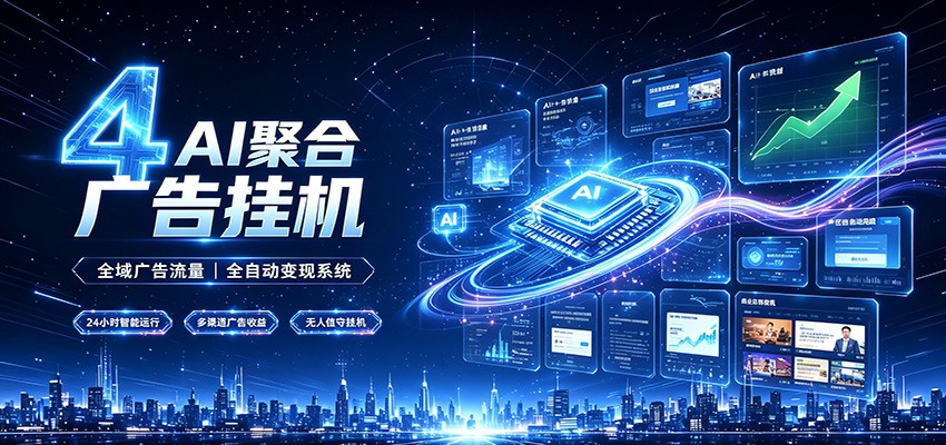 全域广告流量聚合,AI无人挂机稳赚佣金,打造长期稳定被动收入副业-云途创业网