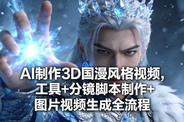 AI制作3D国漫风格视频,工具+分镜脚本制作+图片视频生成全流程-云途创业网