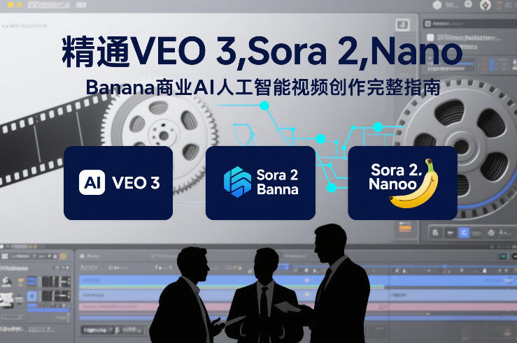 精通VEO 3，Sora 2，Nano Banana商业AI人工智能视频创作完整指南-云途创业网