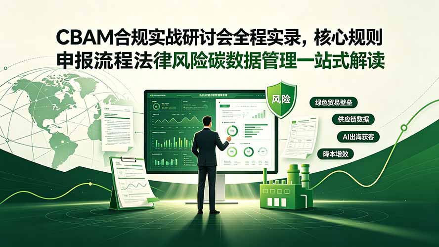CBAM合规实战研讨会全程实录,核心规则申报流程法律风险碳数据管理一站式解读-云途创业网