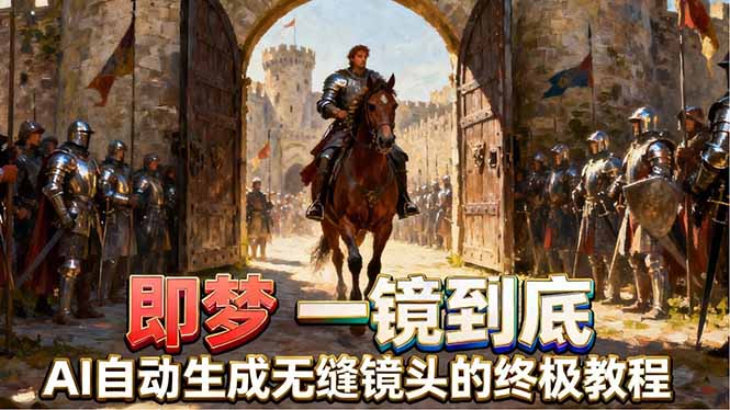即梦AI一镜到底终极教程，智能补帧+运镜技巧，AI自动生成无缝丝滑长镜头高效出片-云途创业网