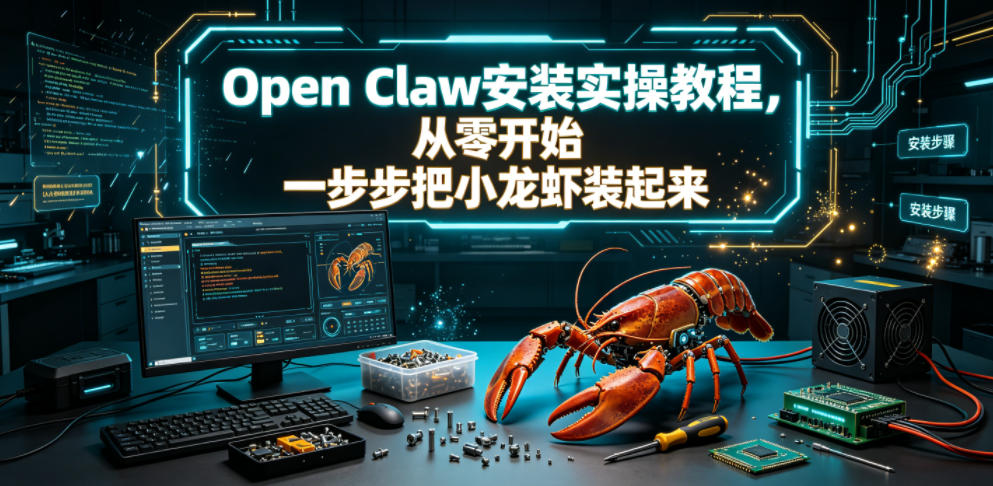 Open Claw安装实操教程，从零开始一步步一步步把小龙虾装起来-云途创业网