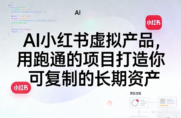AI小红书虚拟产品,用跑通的项目打造你可复制的长期资产-云途创业网