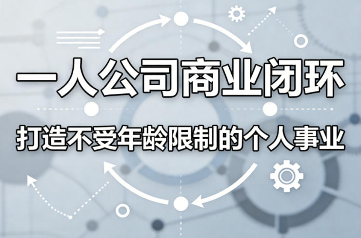 一人公司商业闭环，打造一份不受年龄限制的个人事业-云途创业网