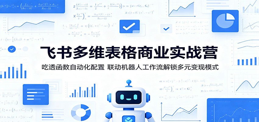飞书多维表格商业实战营：吃透函数自动化配置，联动机器人工作流解锁多元变现模式-云途创业网
