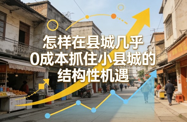付费文章:怎样在县城几乎0成本抓住小县城的结构性机遇-云途创业网