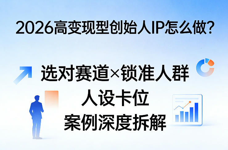 2026高变现型创始人IP怎么做？选对赛道×锁准人群×人设卡位×案例深度拆解-云途创业网