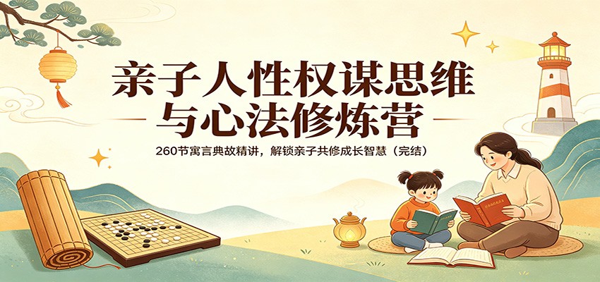 亲子人性权谋思维与心法修炼营：260节寓言典故精讲，解锁亲子共修成长智慧(完结)-云途创业网