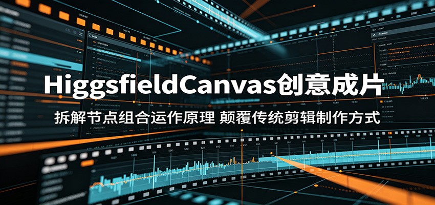 HiggsfieldCanvas创意成片：拆解节点组合运作原理，颠覆传统剪辑制作方式-云途创业网