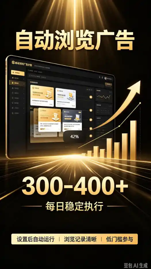 自动浏览广告计划，0门槛副业，日入300-400，躺賺稳定风口项目，无需人工操作，解放双手【揭秘】-云途创业网
