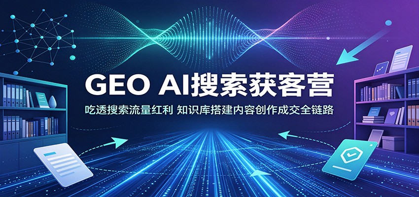 GEO AI搜索获客营：吃透搜索流量红利，知识库搭建内容创作成交全链路-云途创业网