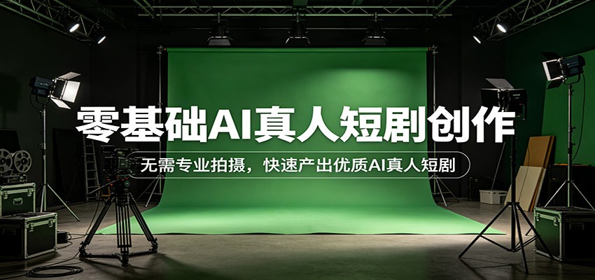 零基础AI真人短剧创作：无需专业拍摄，快速产出优质AI真人短剧-云途创业网