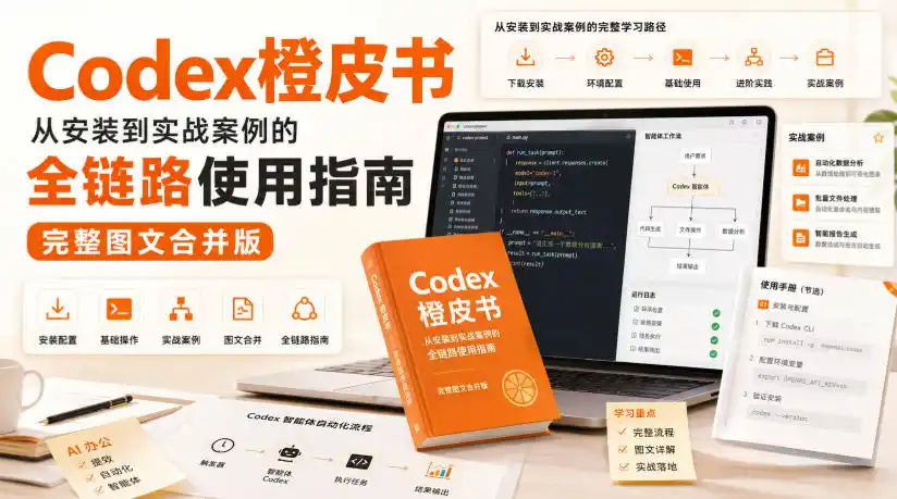 Codex橙皮书，从安装到实战案例的全链路使用指南，完整图文合并版-云途创业网