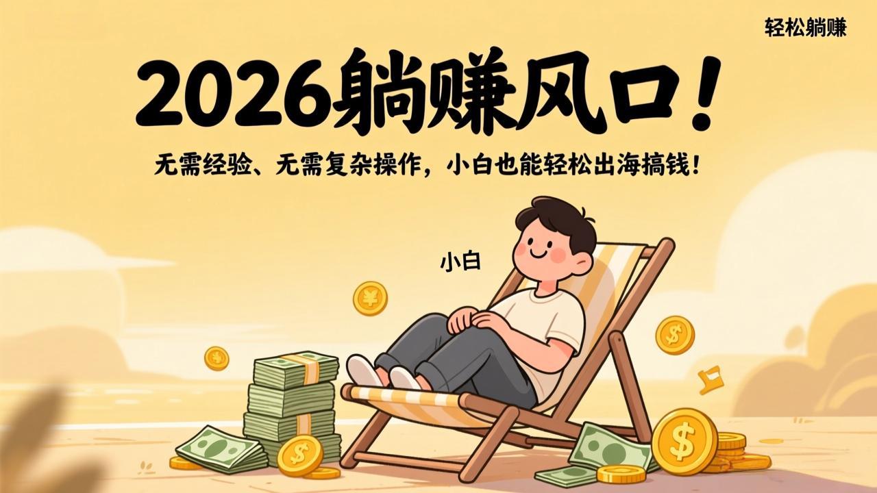 2026躺赚风口！无需经验、无需复杂操作，小白也能轻松出海搞钱！-云途创业网