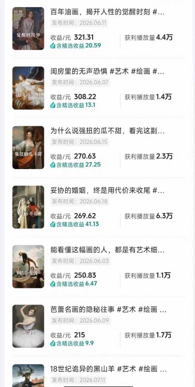 油画解说教学-398众筹来的技术:选题×对标×素材×文案×配音×剪辑×2天开精选×7天通9项权益-云途创业网