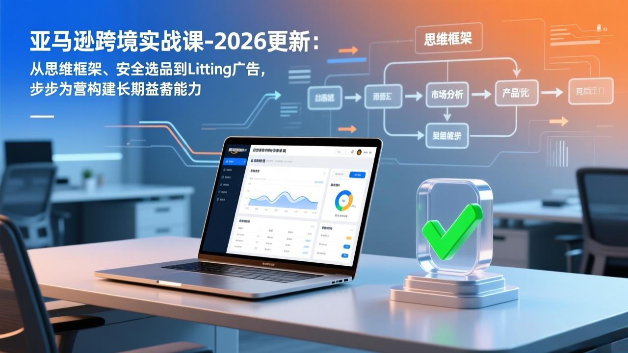 亚马逊跨境实战课-2026更新:从思维框架、安全选品到Listing广告,步步为营构建长期盈利能力-云途创业网